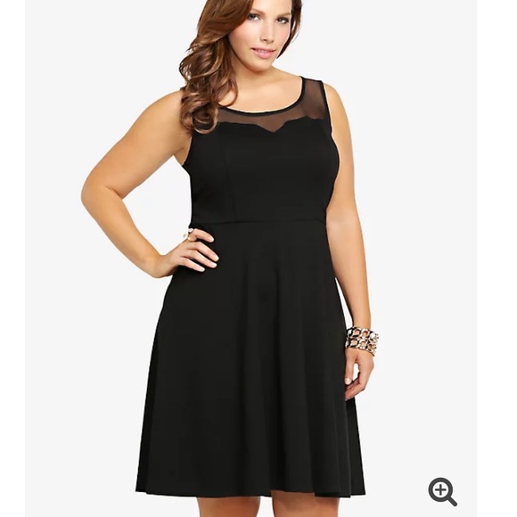 torrid Dresses & Skirts - MESH ILLUSION SKATER DRESS